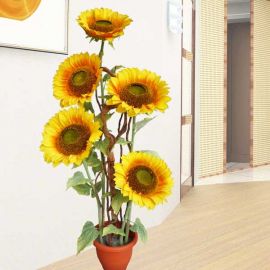 Artificial SunFlowers Plant 5 Feet Height