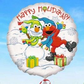 Add On Christmassy Happy Holidays Balloon (Round)