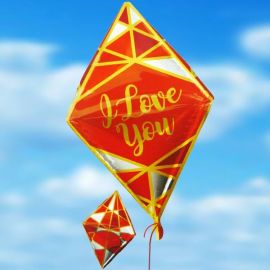 Add-On 25 Inches Helium Filled (I Love You) Special Shape Balloon