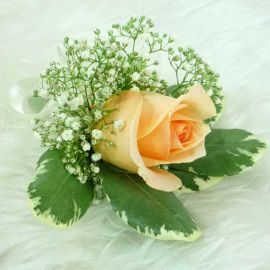 Champagne Rose Corsage