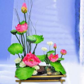 Artificial Lotus-Ikebana