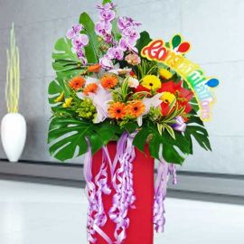 Artificial Orchids & Gerbera Opening Stand