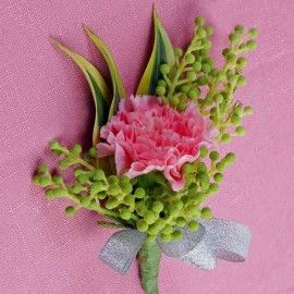 Pink Carnation Corsage ( Add-On Only, No Delivery )