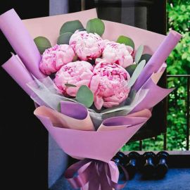 Peony Flowers Hand Bouquet Delivery